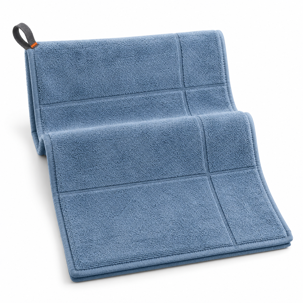 Serviette de séchage en microfibre avec repère de pliage