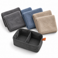 Lot de six chiffons en microfibre avec pochette