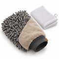 Gant de lavage en microfibre à deux textures