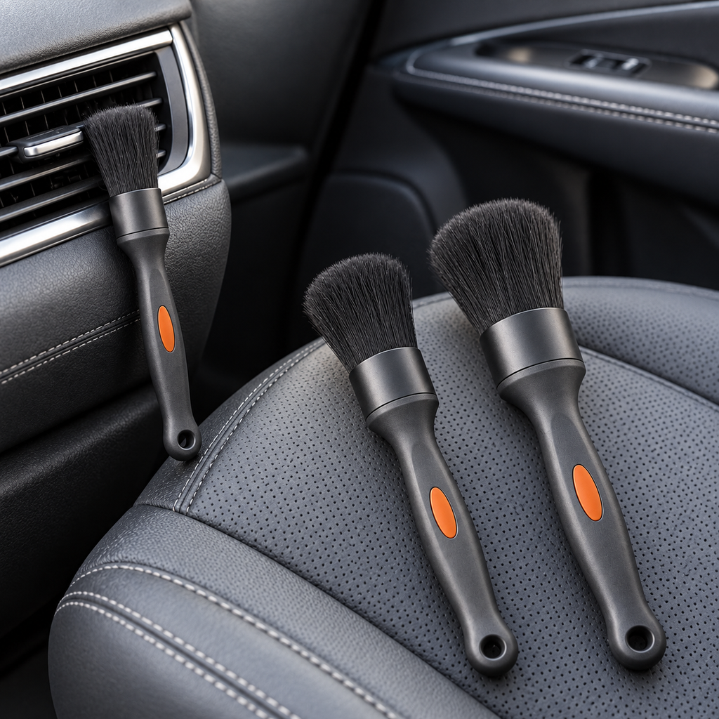 Lot de trois brosses pour l’entretien intérieur