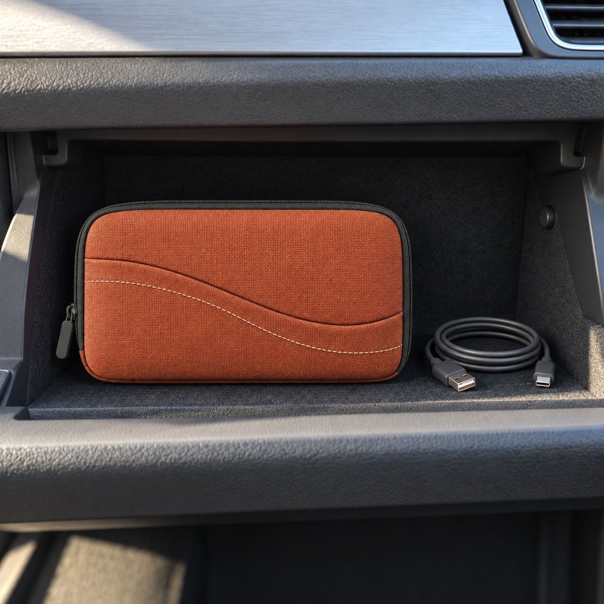 Étui de rangement pour câbles et petits accessoires