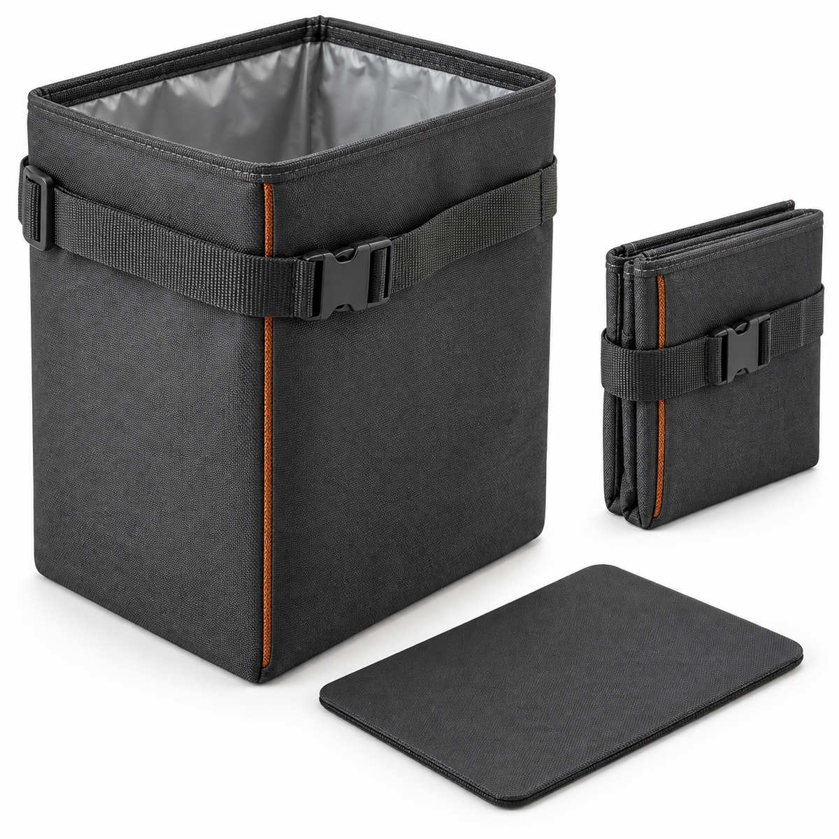 Sac automobile pliable pour déchets secs